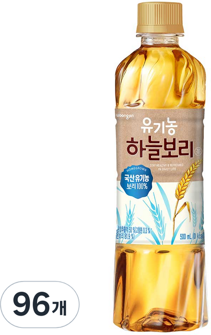하늘보리 유기농 차 음료, 500ml, 96개