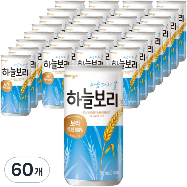하늘보리 캔, 180ml, 60개