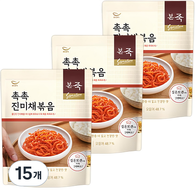 본죽 촉촉 진미채볶음, 60g, 15개