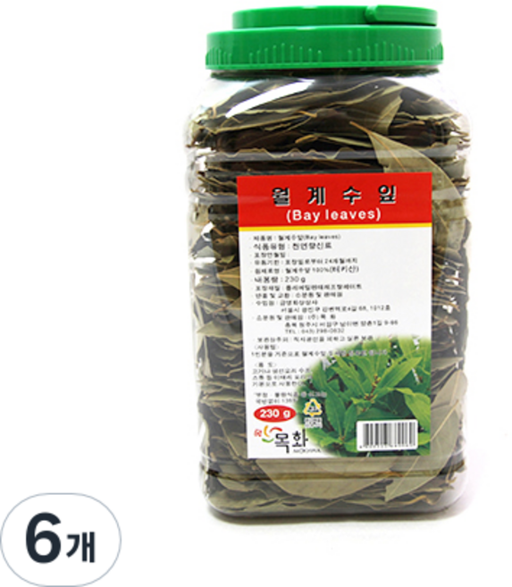 대용량 월계수잎, 230g, 6개