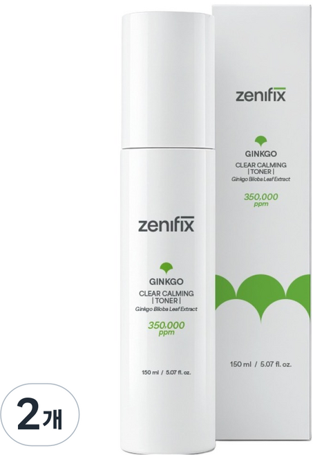 제니픽스 징코 클리어 카밍 토너, 2개, 150ml