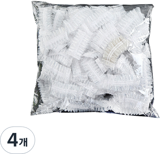 마켓에이 일회용 위생 비닐 귀커버 1000p, 투명, 4개