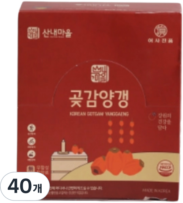 Sannae Maeul 柿餅羊羹, 40個, 40g