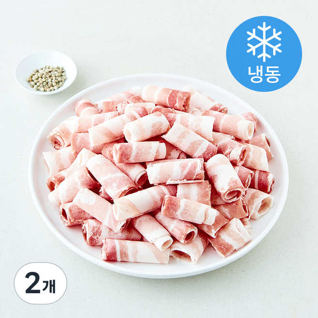 듀록 대패 삼겹살 돌돌말이 (냉동), 2개, 1kg