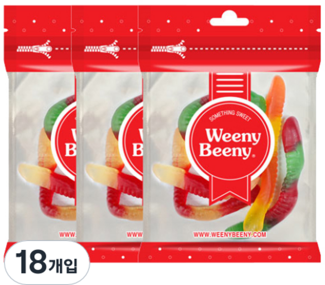 위니비니 웜즈구미, 50g, 18개