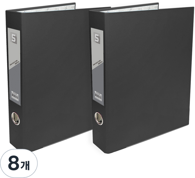투코비 도노 D링 바인더 3공 A4 5cm, 검정, 8개