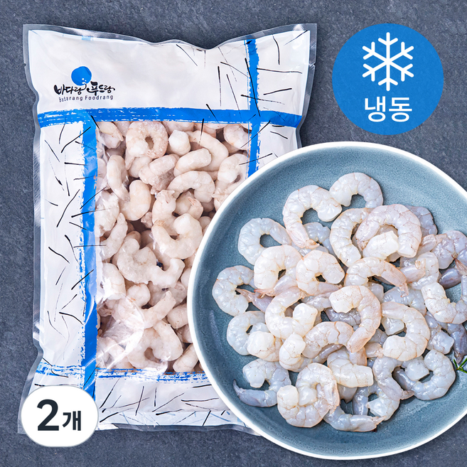 더착한 생새우살 소소 71/90 (냉동), 1kg, 2개