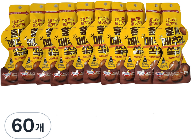 Hangbokdamgi 一口吃燻製鵪鶉蛋, 25g, 60個