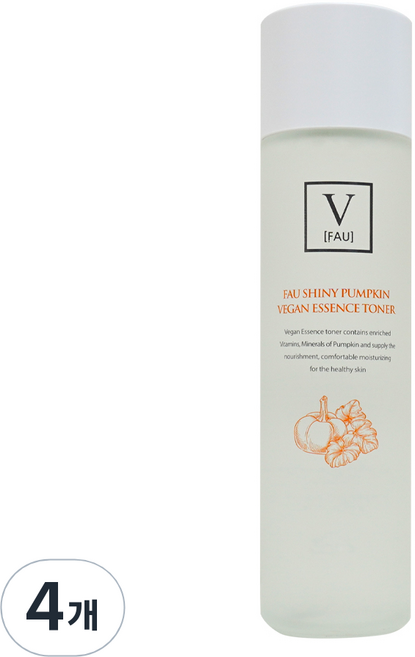 파우 샤이니 펌킨 비건 에센스 토너, 150ml, 4개