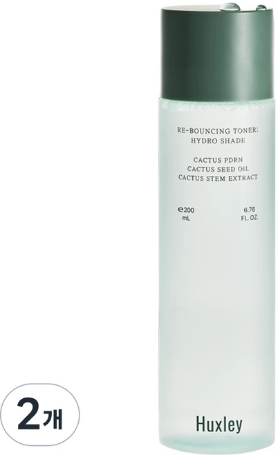 헉슬리 리바운싱 토너 하이드로 쉐이드, 2개, 200ml - 쿠팡