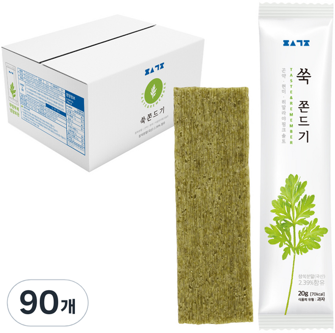 편식공장 쑥 쫀드기, 20g, 90개