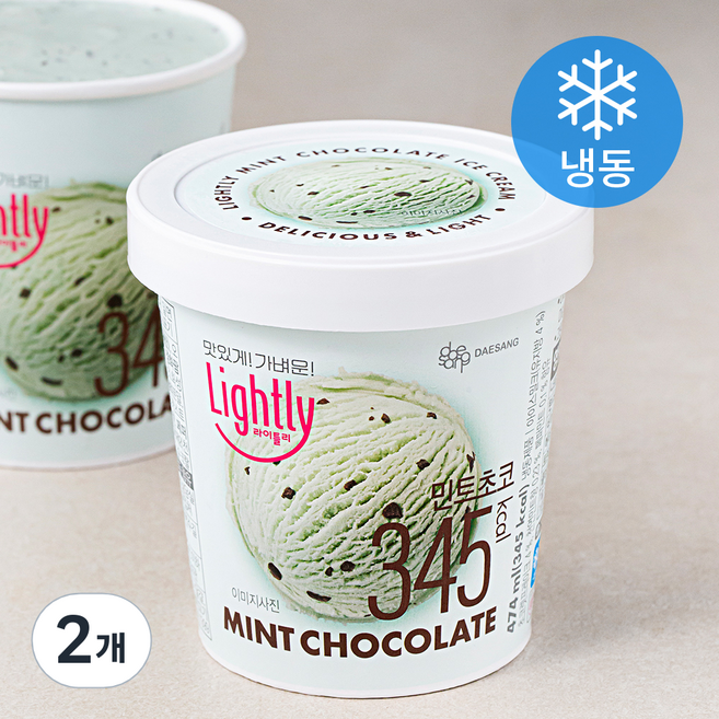 대상 라이틀리 민트초코 아이스밀크 (냉동), 474ml, 1개입, 2개