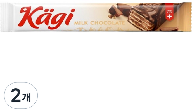 캐기 웨이퍼 클래식 밀크초코, 25g, 2개