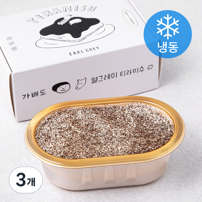 가배도 얼그레이 티라미수 (냉동), 120g, 1개입, 3개