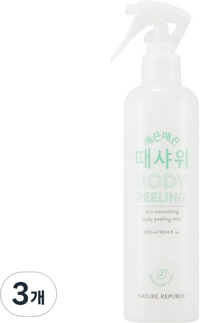 네이처리퍼블릭 매끈매끈 때샤워 필링미스트 피톤치드, 300ml, 3개