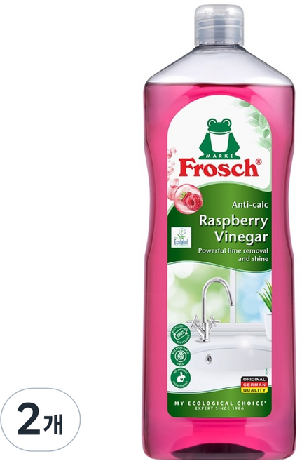 프로쉬 라즈베리 식초 세정제, 1L, 2개