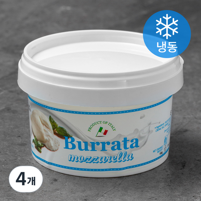 유로포멜라 모짜렐라 부라타 치즈 (냉동), 100g, 4개