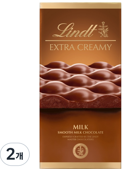 Lindt 瑞士蓮 特濃牛奶, 2個, 80g