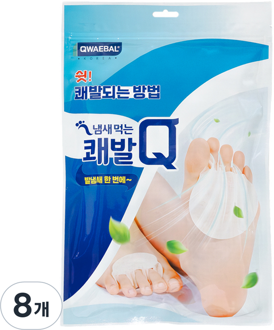 쾌발 Q 냄새먹는 풋케어 패드, 60매입, 8개