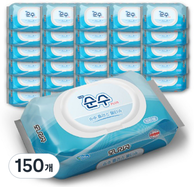 모나리자 순수 플러스 물티슈, 35g, 100매, 150개