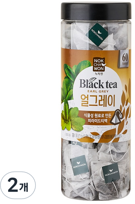 녹차원 얼그레이 삼각티백, 1.5g, 60개입, 2개