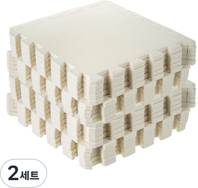 코멧 펫 반려동물 퍼즐 매트 32.5x32.5cm, 화이트, 2세트, 20개