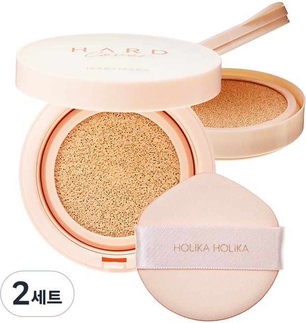 HOLIKA HOLIKA 硬殼完美氣墊粉餅 EX + 補充蕊組合