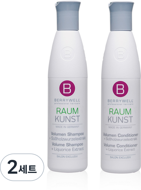 BERRYWELL 볼륨 헤어 샴푸 251ml + 컨디셔너 251ml, 2세트