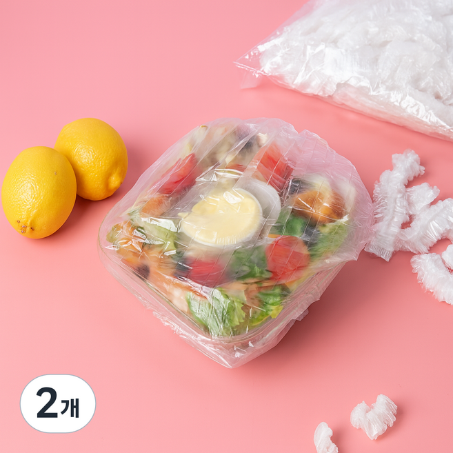 인블룸 일회용 음식물 커버 비닐랩 42cm 100p, 2개