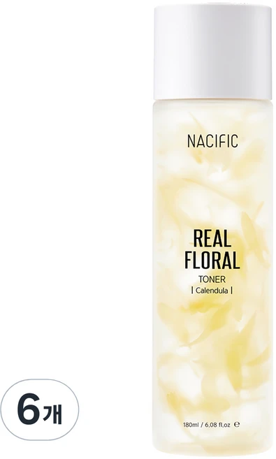 네시픽 리얼 플로럴 토너 카렌둘라, 180ml, 6개 - 쿠팡