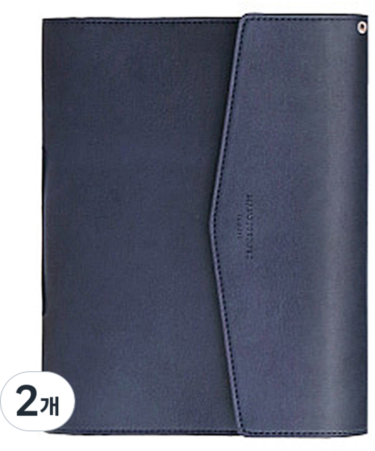 아이코닉 저니 오거나이저 가죽 커버 6공 바인더 A5, 06 다크 네이비, 2개