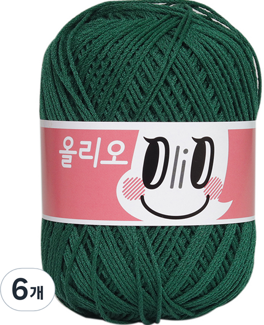 OliO yarna 뜨개실, 728 포레스트, 6개