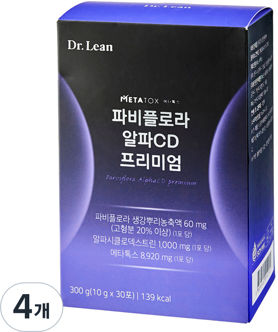 닥터린 파비플로라 알파CD 프리미엄 30p, 300g, 4개