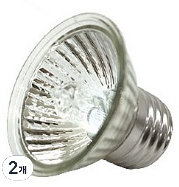 아마존 파충류용 할로겐램프 50W UVB UVA, 혼합색상, 2개
