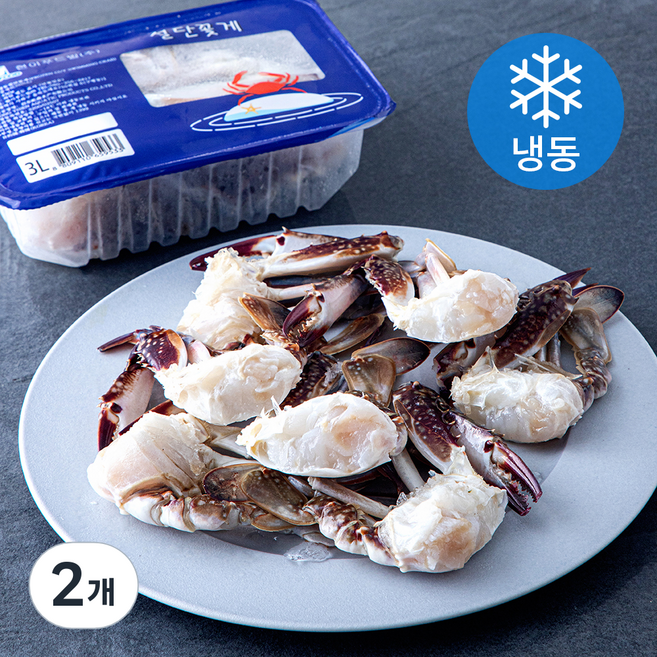 절단꽃게 3L (냉동), 2개, 450g