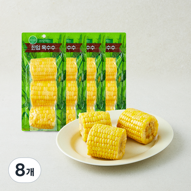한입 옥수수, 250g, 8개