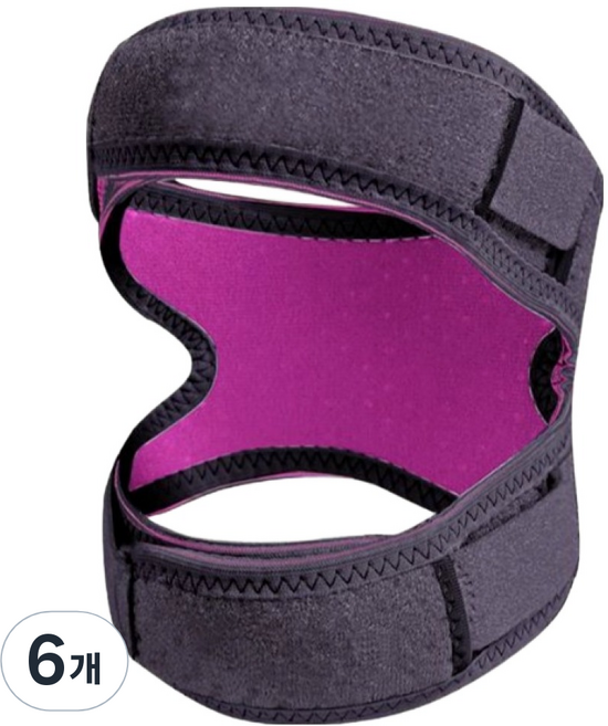 앙멧 이중 슬림 실리콘 무릎 보호대 다크그레이, 6개