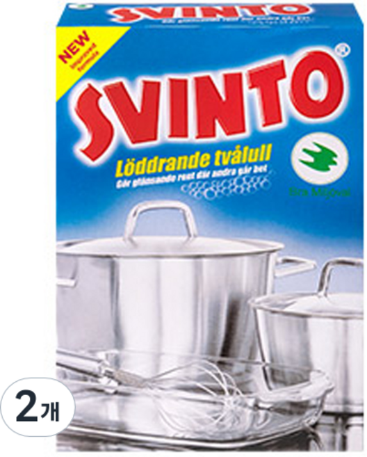 스빈또 NEW 스웨덴 국민 스틸울 수세미 100g, 1개입, 2개