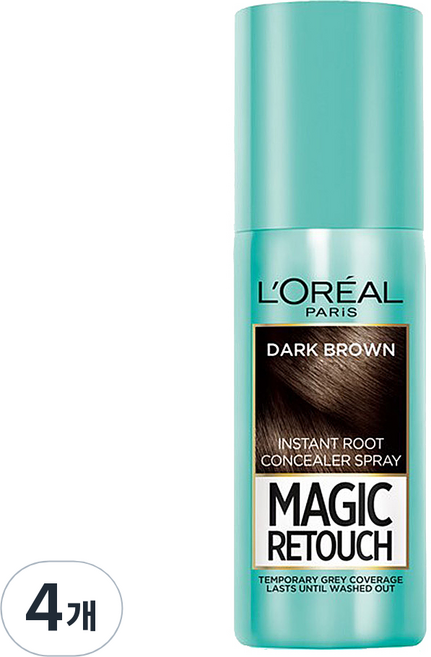 로레알 파리 로레알파리 매직 리터치 75 ml, 다크브라운, 4개