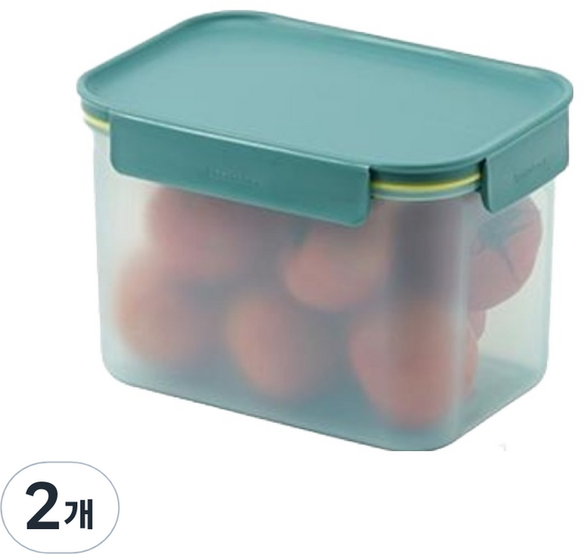 락앤락 프레쉬 프로텍트 밀폐용기 그린, 2개, 2L