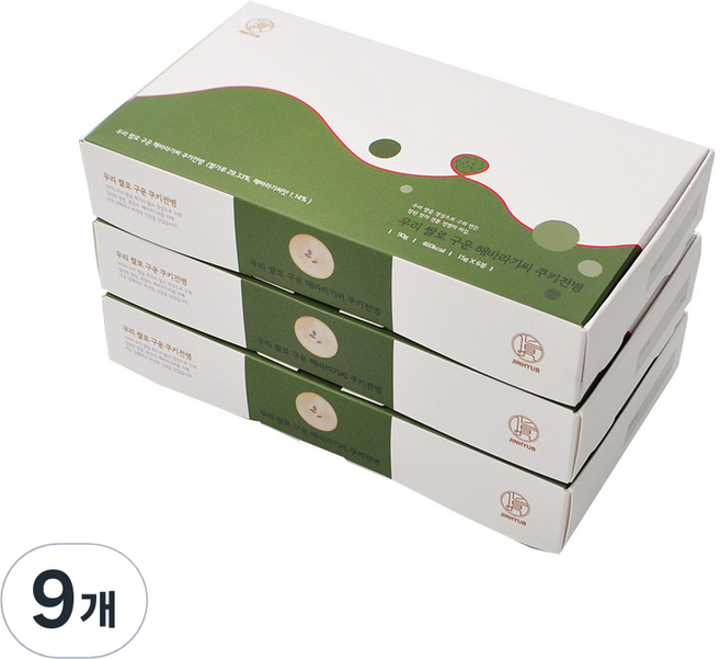 韓國米烤的葵花籽餅乾煎餅 15g*6入, 90g, 9個