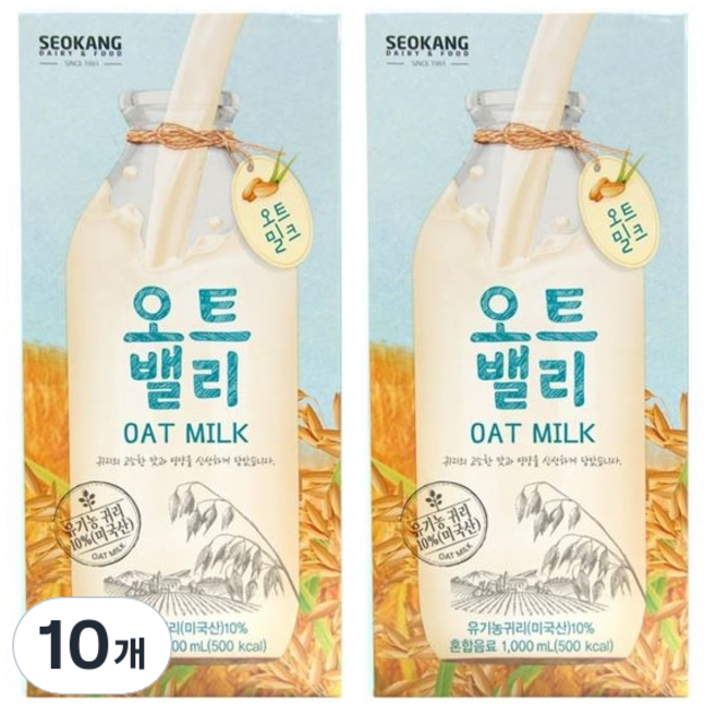 오모패밀리 서강유업 우유, 1L, 10개