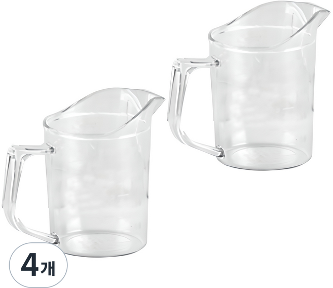 바이굿즈 PC 계량컵, 225ml, 4개