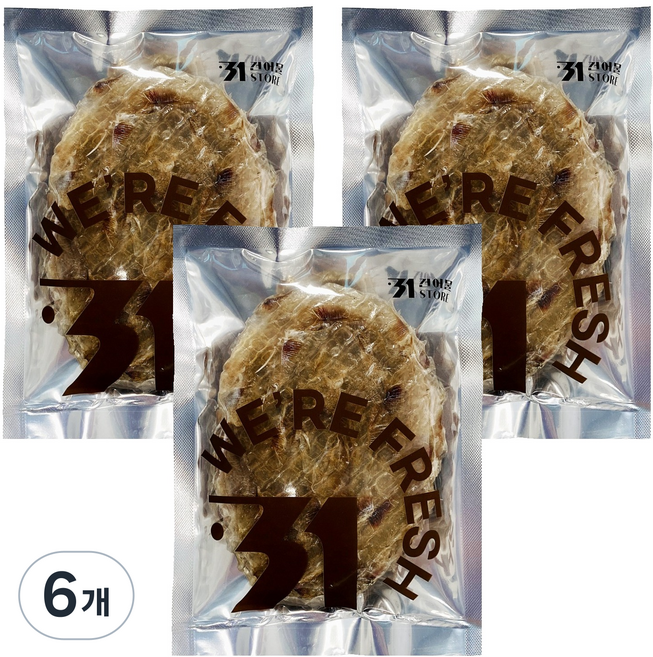 31STORE 大塊黃花魚乾 10片, 6個, 220g