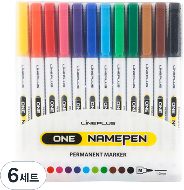 라인플러스 원 네임펜 세트, 혼합색상, 72개