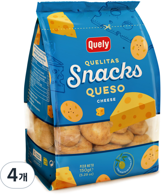 퀼리 치즈 스낵, 150g, 4개