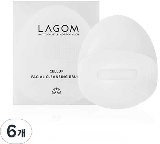 라곰 셀럽 페이셜 클렌징 브러쉬, 6개