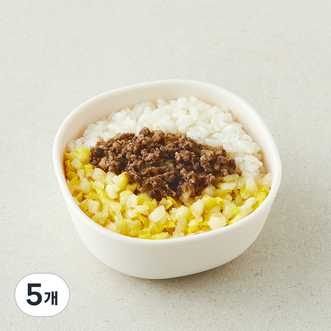 원더스푼 아이들 한우배추 소보로 덮밥, 100g, 5개