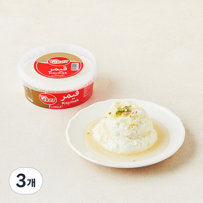 EKER 카이막 치즈, 200g, 3개, 1개입