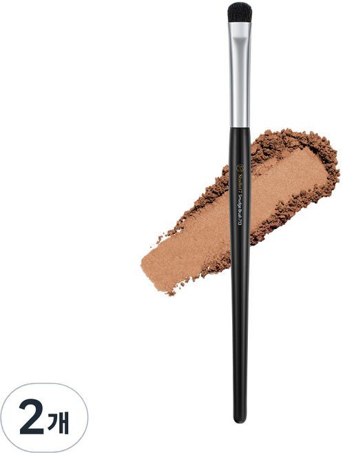 스튜디오17 포인트 아이 스머지 브러쉬 713, 2개, 혼합색상